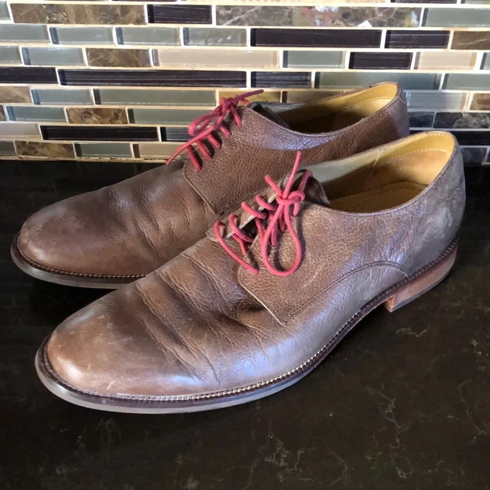 Cole Haan mens lace up loafers leather casual‎ dress shoes